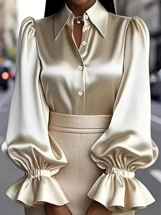 Women Blouses 2026 Spring Autumn Long Sleeve Blouse Woman Blouse Shirt Office Elegant Work Shirt Top Blusas Mujer De Moda