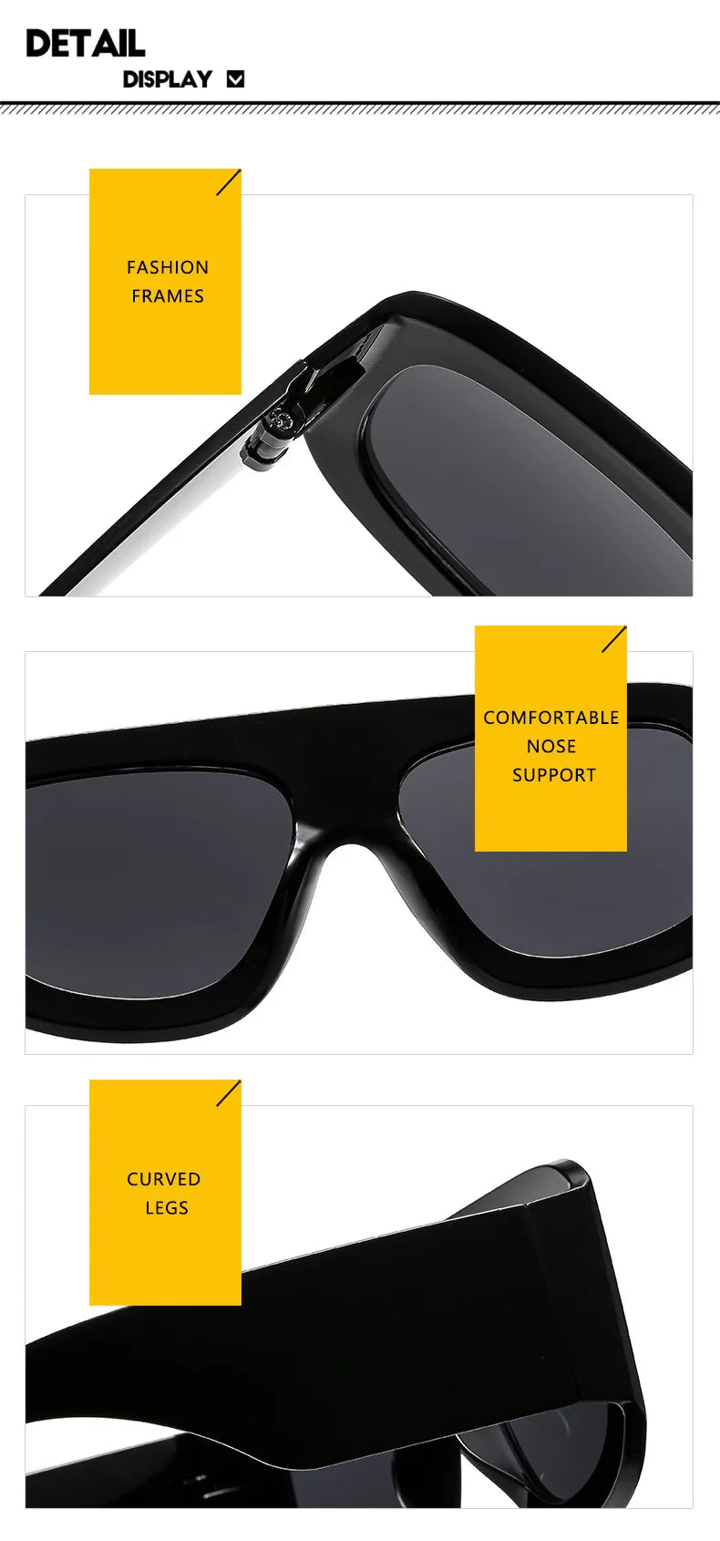 Men Women Oversized Square Sunglasses 2025 Latest Fashion Trendy INS Party Glasses Unisex Stylish Accessory Friendship Gifts