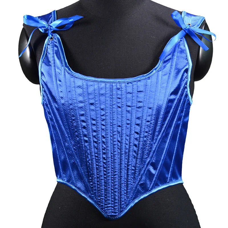 Corset Tops for Women Renaissance Boned Overbust Bustier Corset Top