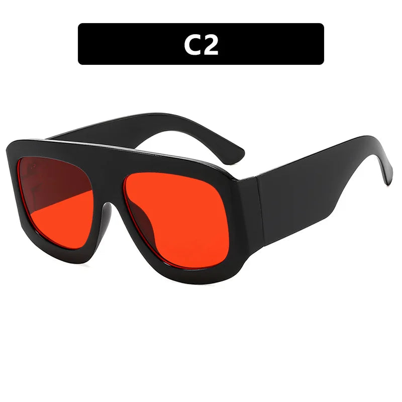 Men Women Oversized Square Sunglasses 2025 Latest Fashion Trendy INS Party Glasses Unisex Stylish Accessory Friendship Gifts