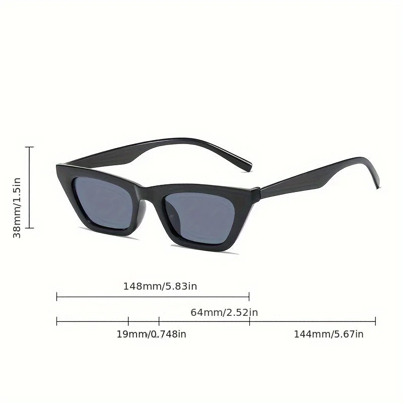 Vintage Cat Eye Sunglasses Women Small Frame Sun Glasses Female Brand Designer Retro Black Lens Shades Fashion Oculos UV400