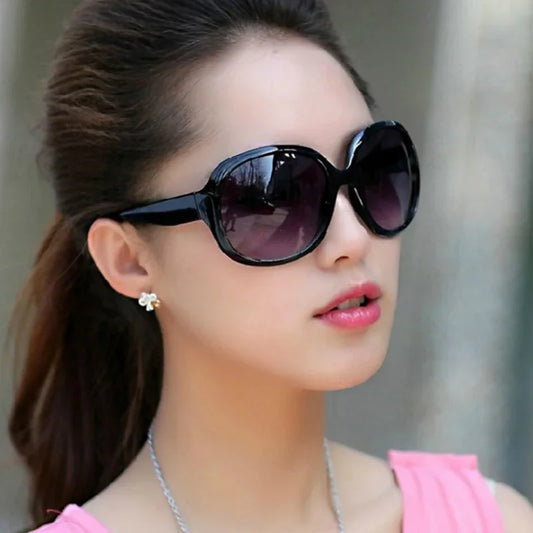 Oversized  Sunglasses Women Luxury Brand Designers Oval Sun Glasses Vintage Black Shades UV400 Gafas De Sol