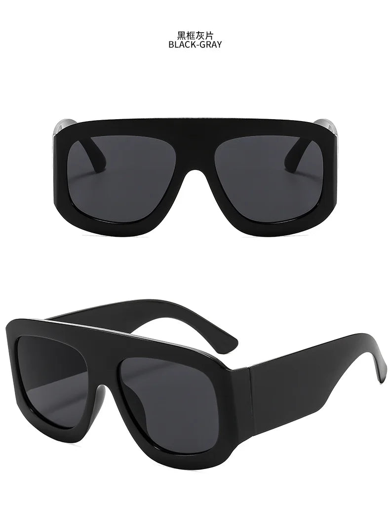 Men Women Oversized Square Sunglasses 2025 Latest Fashion Trendy INS Party Glasses Unisex Stylish Accessory Friendship Gifts