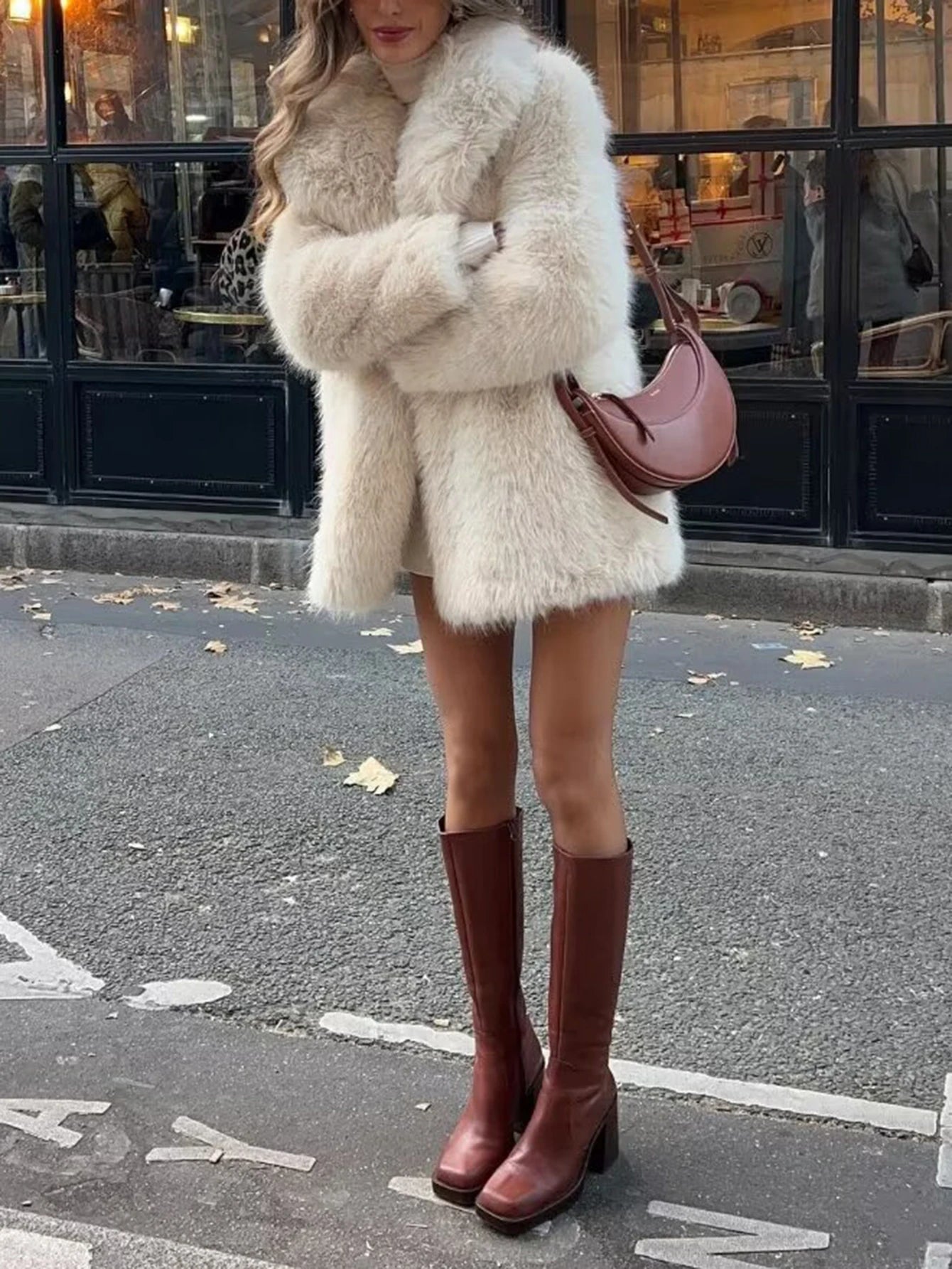 Women's Coats Fashion Elegant Winter Solid Color Long Sleeve Round-Neck Button Front Dating Coats For Women