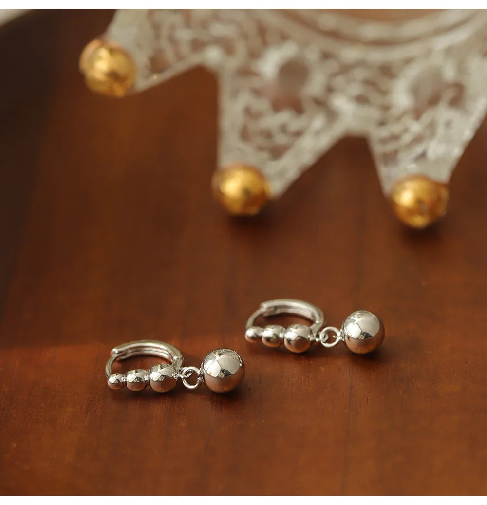 925 Sterling Silver Earrings Simple Fashionable Design New Unique Delicate Exquisite Sweet Charming Ear Ornaments for Women