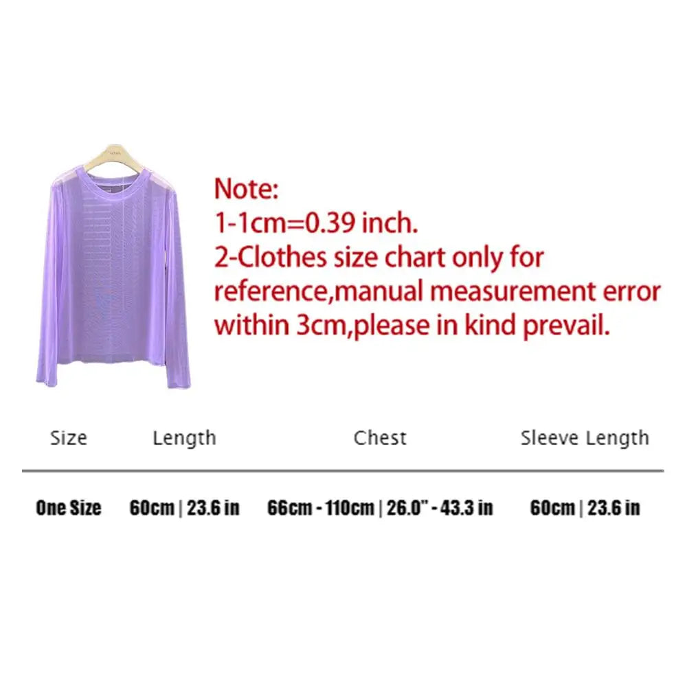Sexy Mesh Long Sleeve T Shirt Solid Turtleneck Transparent Mesh Tops Long Sleeve Ladies T-Shirts Women Clothing Girls Basic Tops