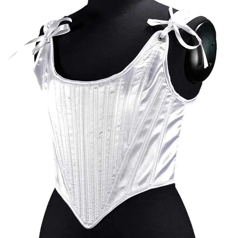 Corset Tops for Women Renaissance Boned Overbust Bustier Corset Top