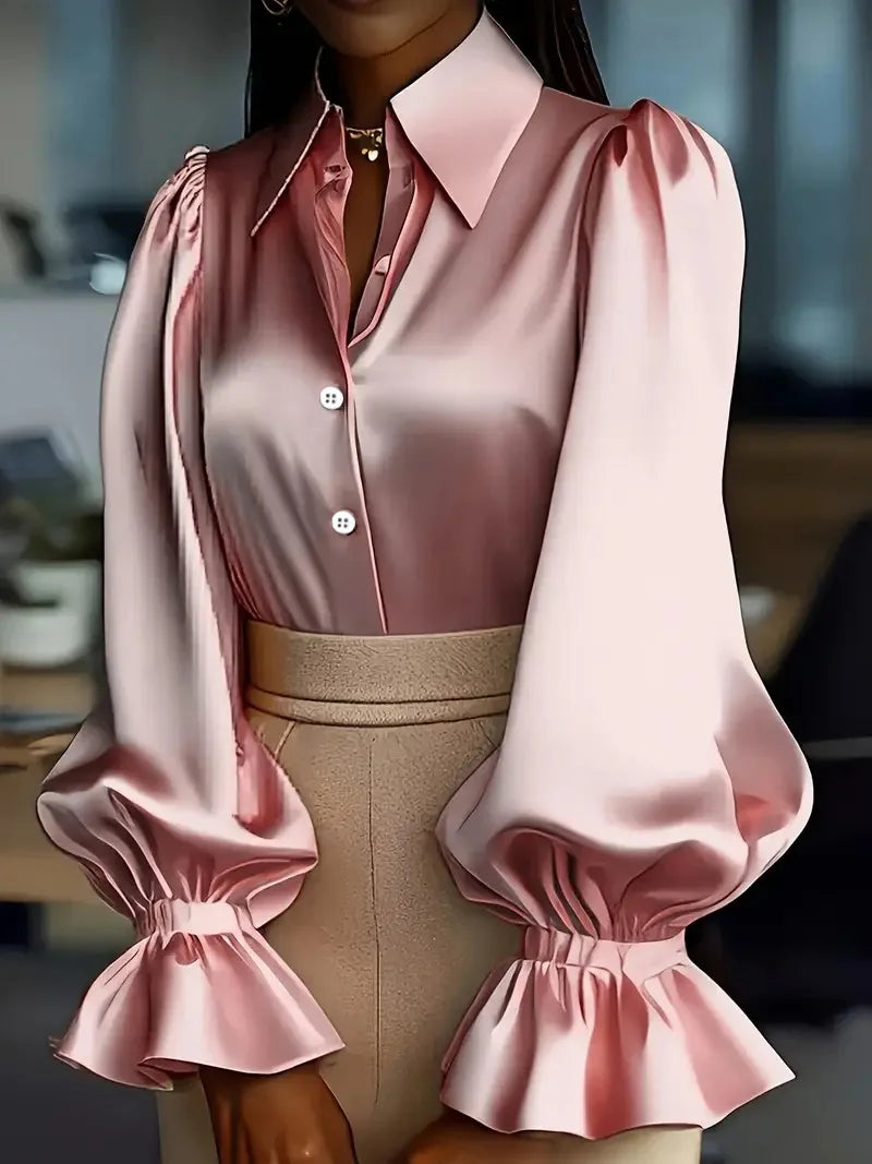 Women Blouses 2026 Spring Autumn Long Sleeve Blouse Woman Blouse Shirt Office Elegant Work Shirt Top Blusas Mujer De Moda