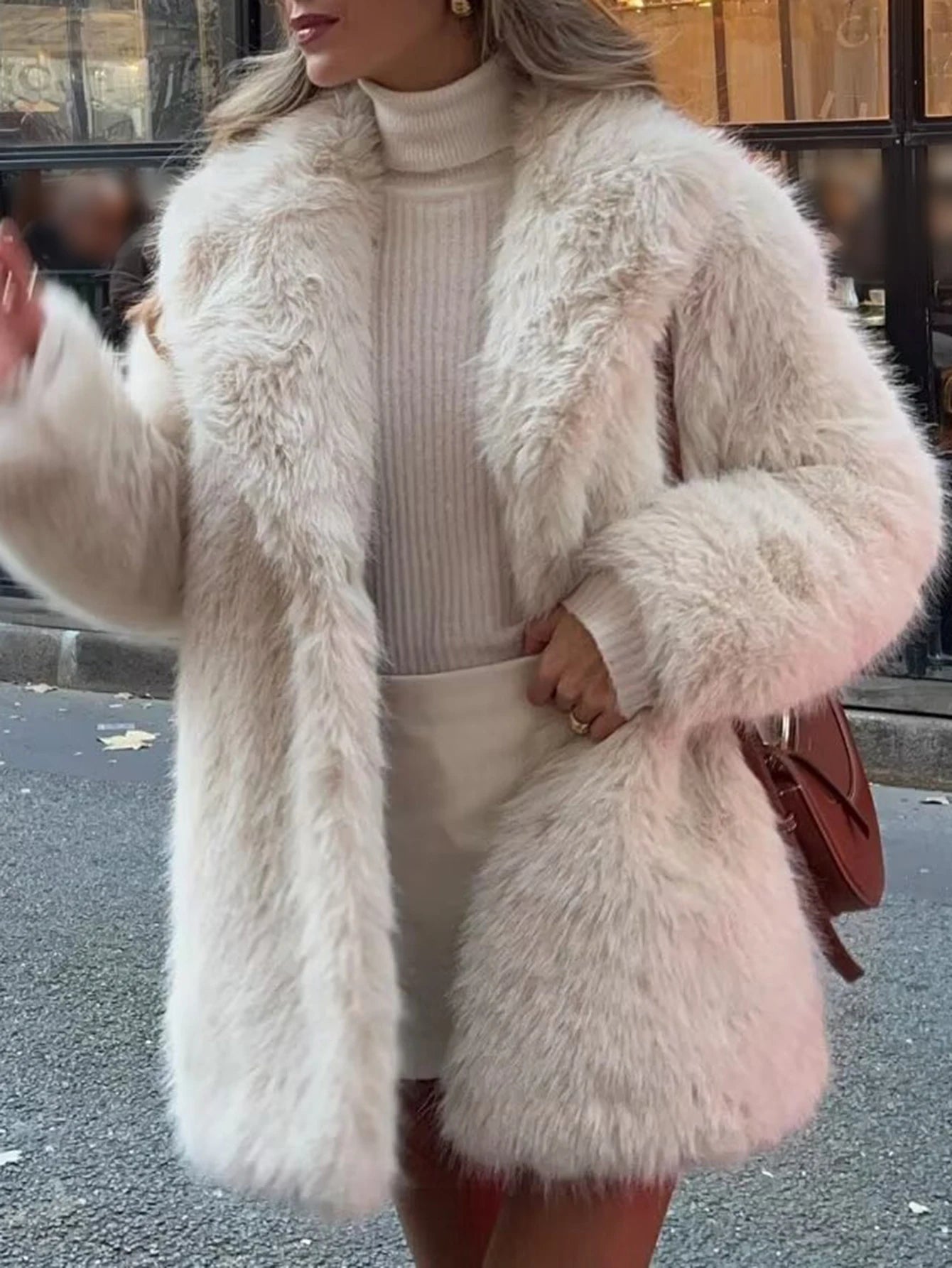 Women's Coats Fashion Elegant Winter Solid Color Long Sleeve Round-Neck Button Front Dating Coats For Women