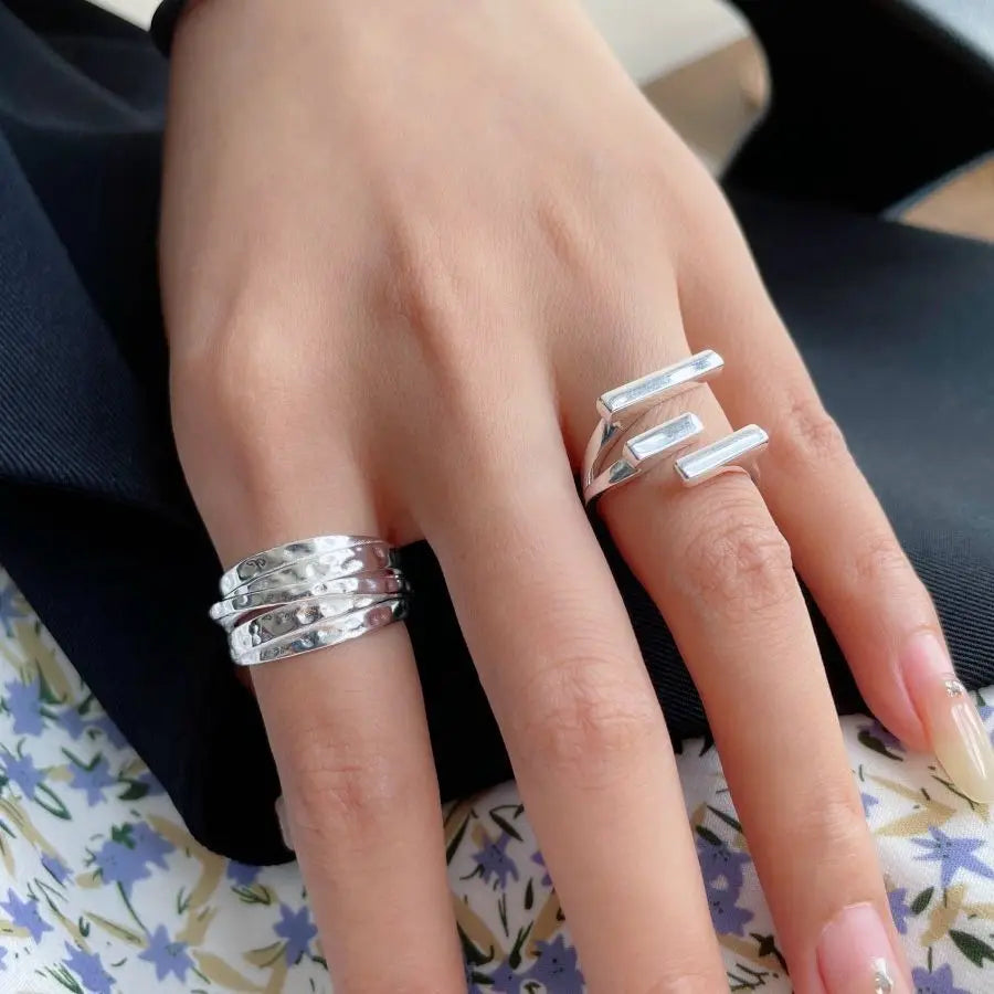 Women's Wide Irregular Rings Geometric Multi functional Minimalist Accessories Jewelry Suitable For Personalized Parties Jewelry