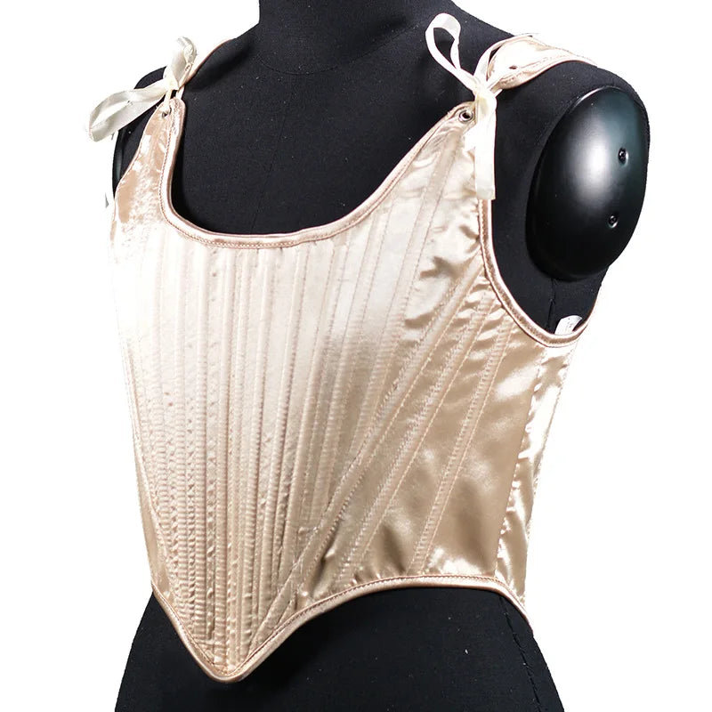 Corset Tops for Women Renaissance Boned Overbust Bustier Corset Top