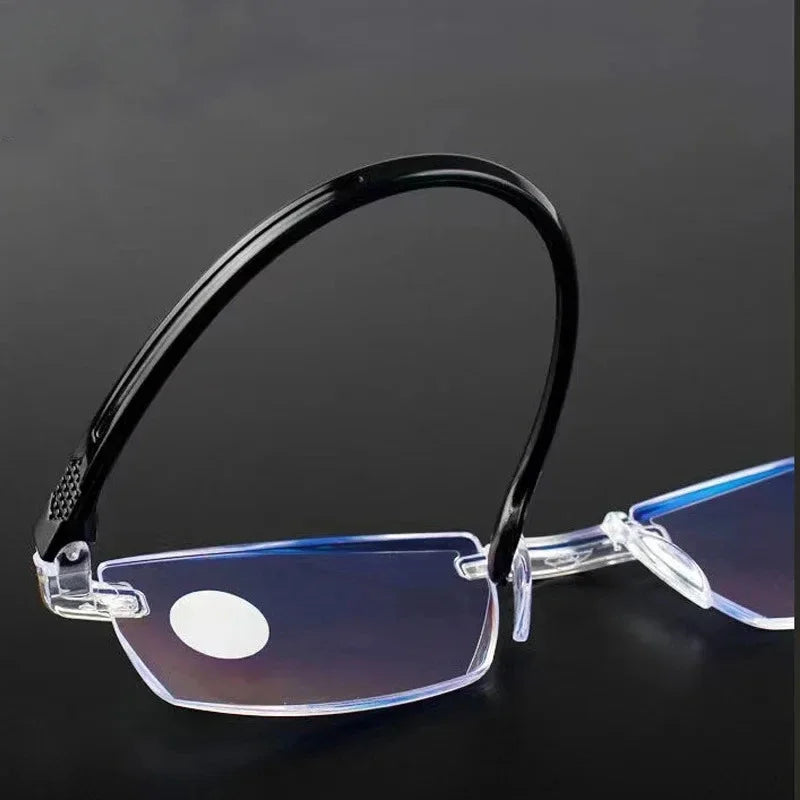 Minimalist Ultralight Reading Glasses  Men Women Retro HD Lens Blue Light Blocking Eyewear Classic Square Far Sight Eyeglasses
