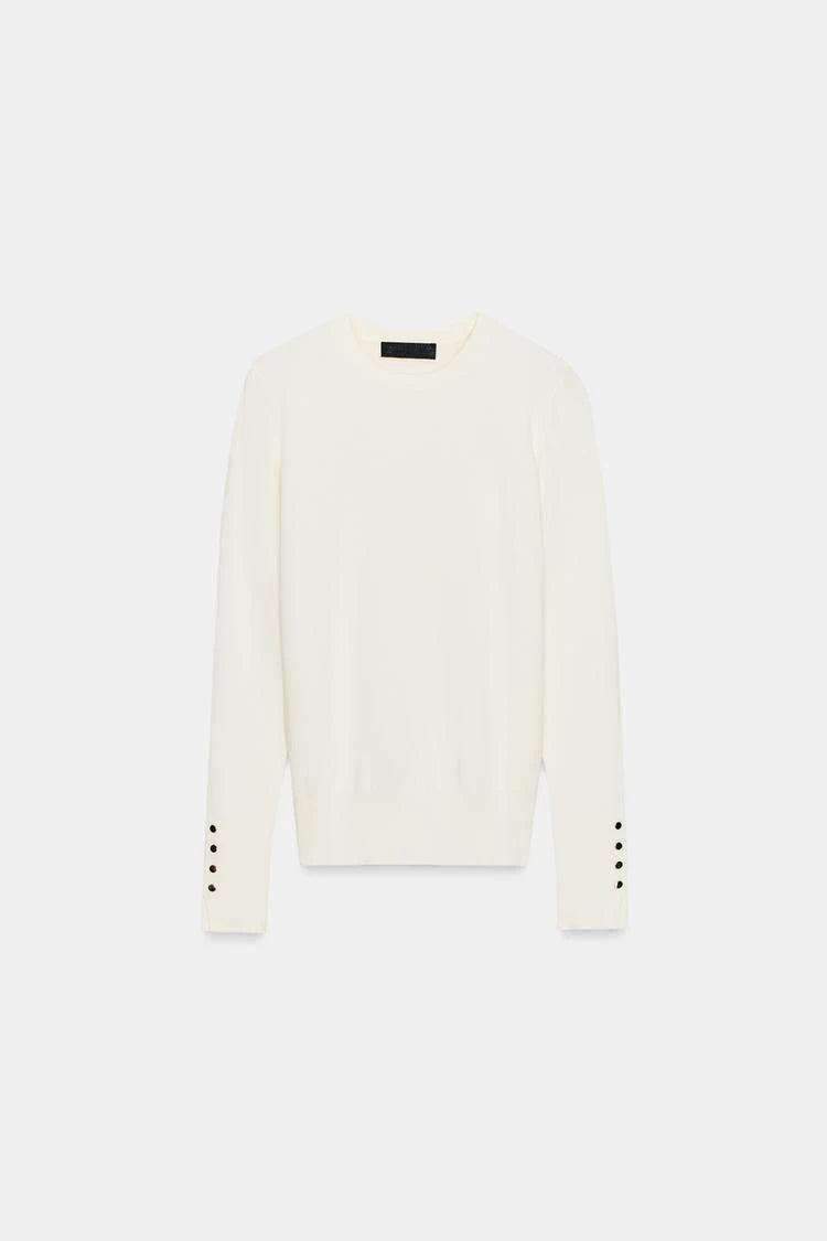 Winter New Women's Simple round Ne Long Sve Basic Flat Knitwear Top Polyester Fiber Casual Sle Faionable Girl's Clothes