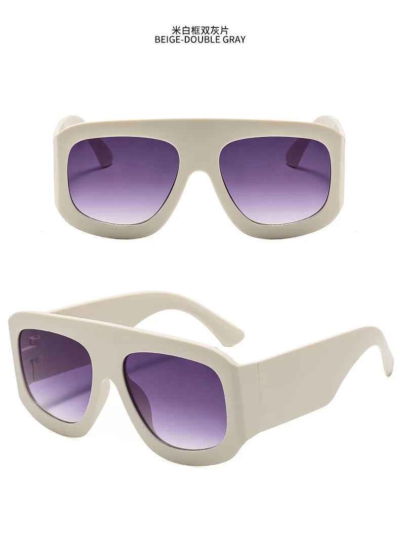Men Women Oversized Square Sunglasses 2025 Latest Fashion Trendy INS Party Glasses Unisex Stylish Accessory Friendship Gifts