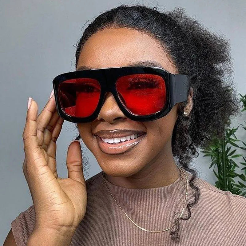Men Women Oversized Square Sunglasses 2025 Latest Fashion Trendy INS Party Glasses Unisex Stylish Accessory Friendship Gifts