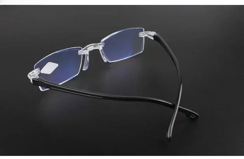 Minimalist Ultralight Reading Glasses  Men Women Retro HD Lens Blue Light Blocking Eyewear Classic Square Far Sight Eyeglasses