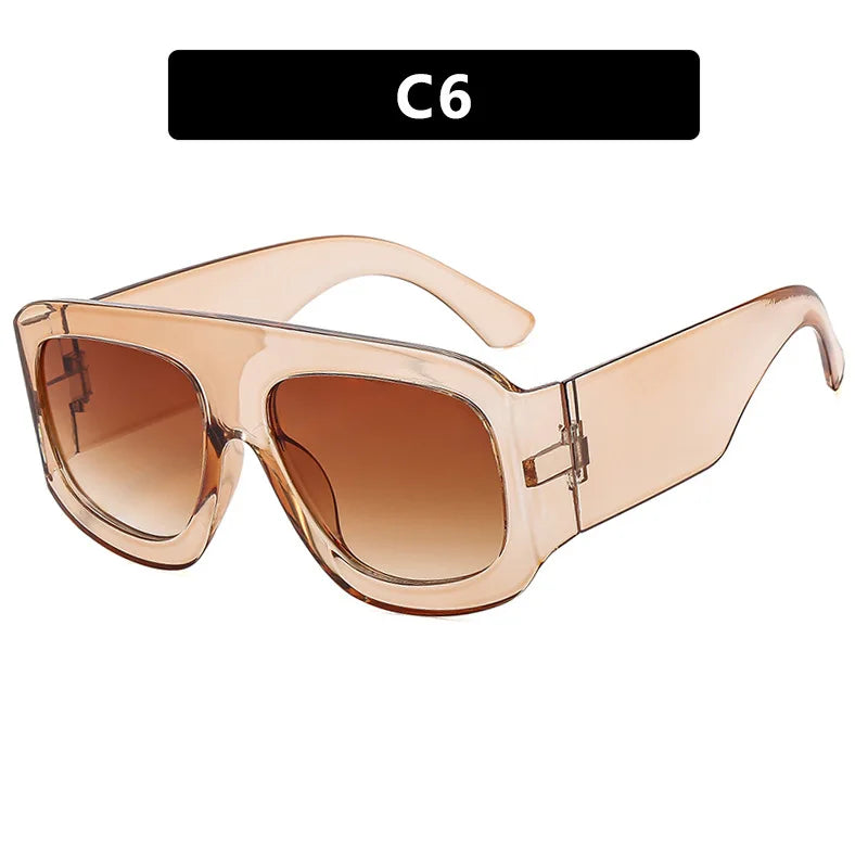Men Women Oversized Square Sunglasses 2025 Latest Fashion Trendy INS Party Glasses Unisex Stylish Accessory Friendship Gifts