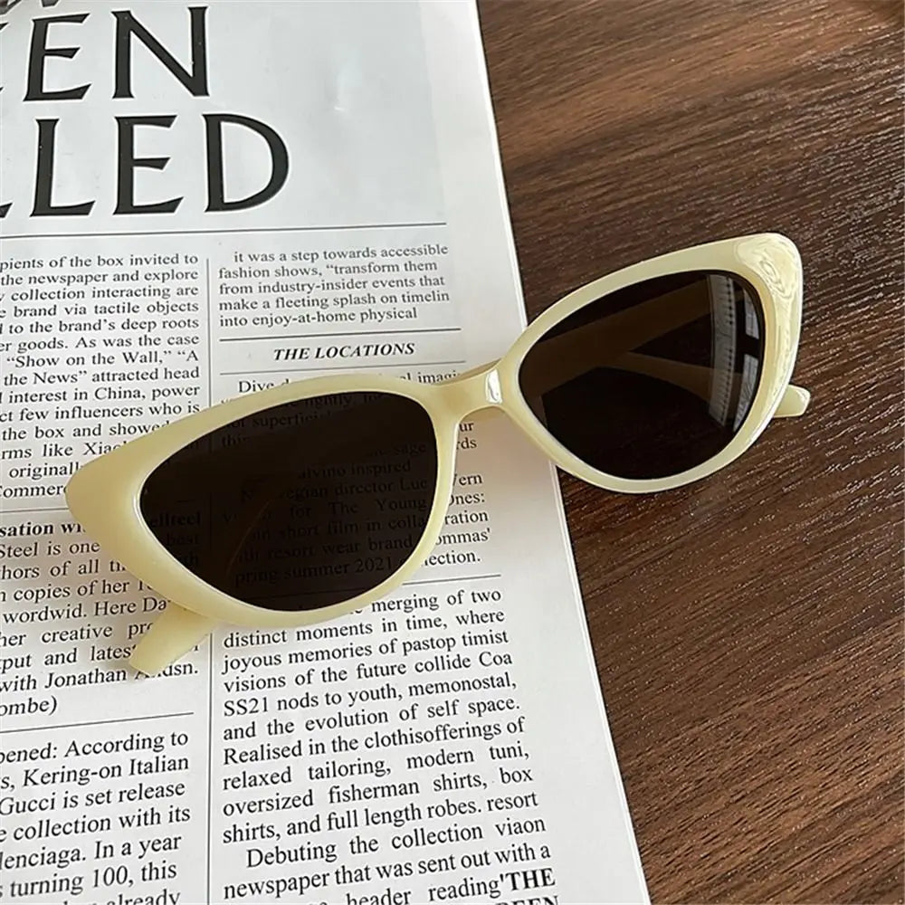 Cat Eye Shape Sunglasses Beach Sun Protection Sun Glasses Fashion Shades 90s Glasses Summer Eyewear