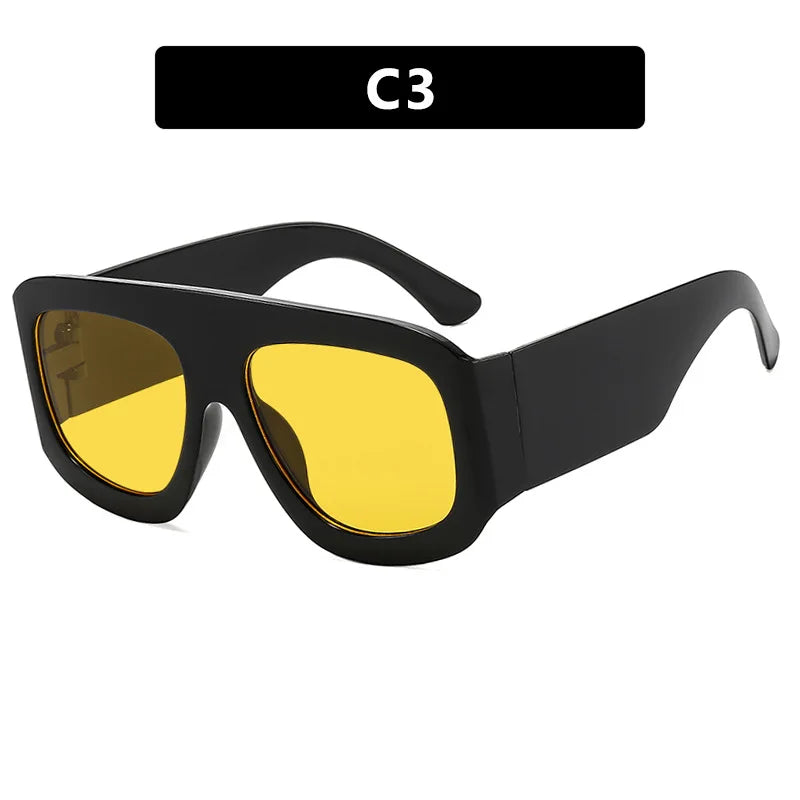 Men Women Oversized Square Sunglasses 2025 Latest Fashion Trendy INS Party Glasses Unisex Stylish Accessory Friendship Gifts