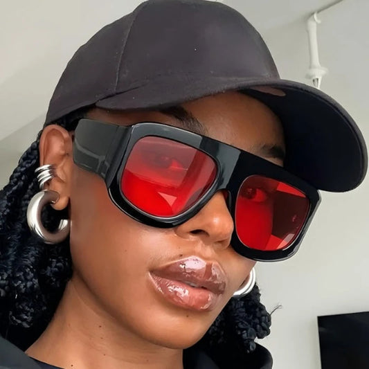 Men Women Oversized Square Sunglasses 2025 Latest Fashion Trendy INS Party Glasses Unisex Stylish Accessory Friendship Gifts