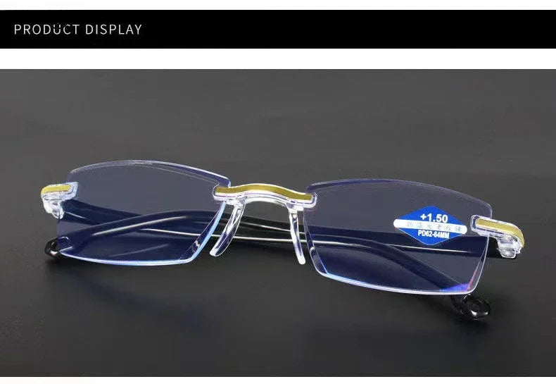 Minimalist Ultralight Reading Glasses  Men Women Retro HD Lens Blue Light Blocking Eyewear Classic Square Far Sight Eyeglasses