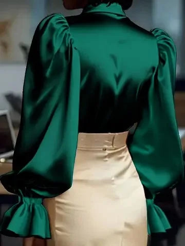 Women Blouses 2026 Spring Autumn Long Sleeve Blouse Woman Blouse Shirt Office Elegant Work Shirt Top Blusas Mujer De Moda