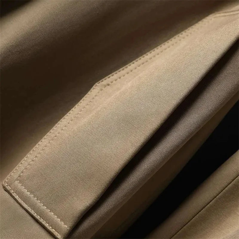 Trench Coat for Women Double Breasted British Trench Coats and Jackets Women 2024 Winter Clothes Women Tie Waist Long Coat Women
