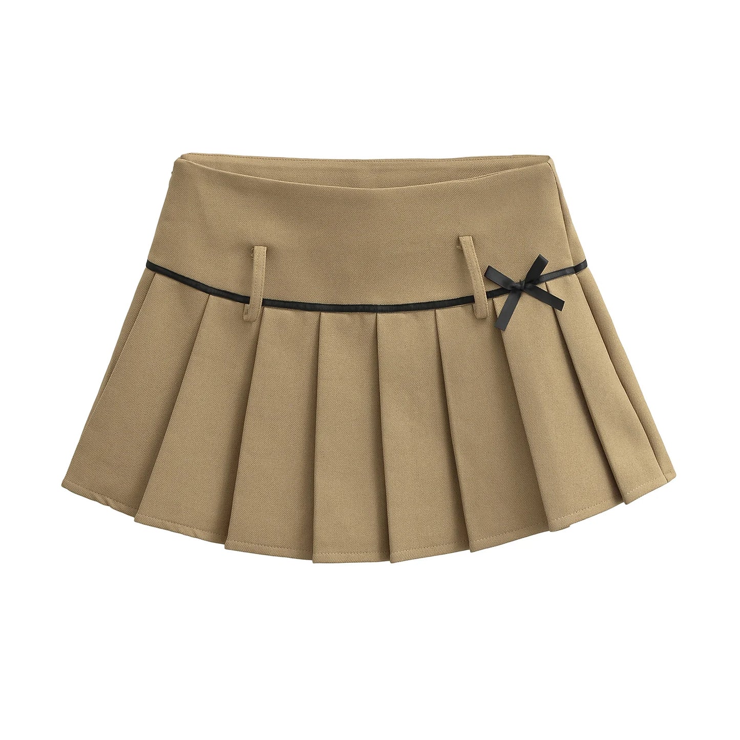 Tennis Skirt with Bowknot Low Rise Boxy Pleated Mini Skirt Summer Miniskirt Women Teen-girl Y2K 90s Balletcore Outfit