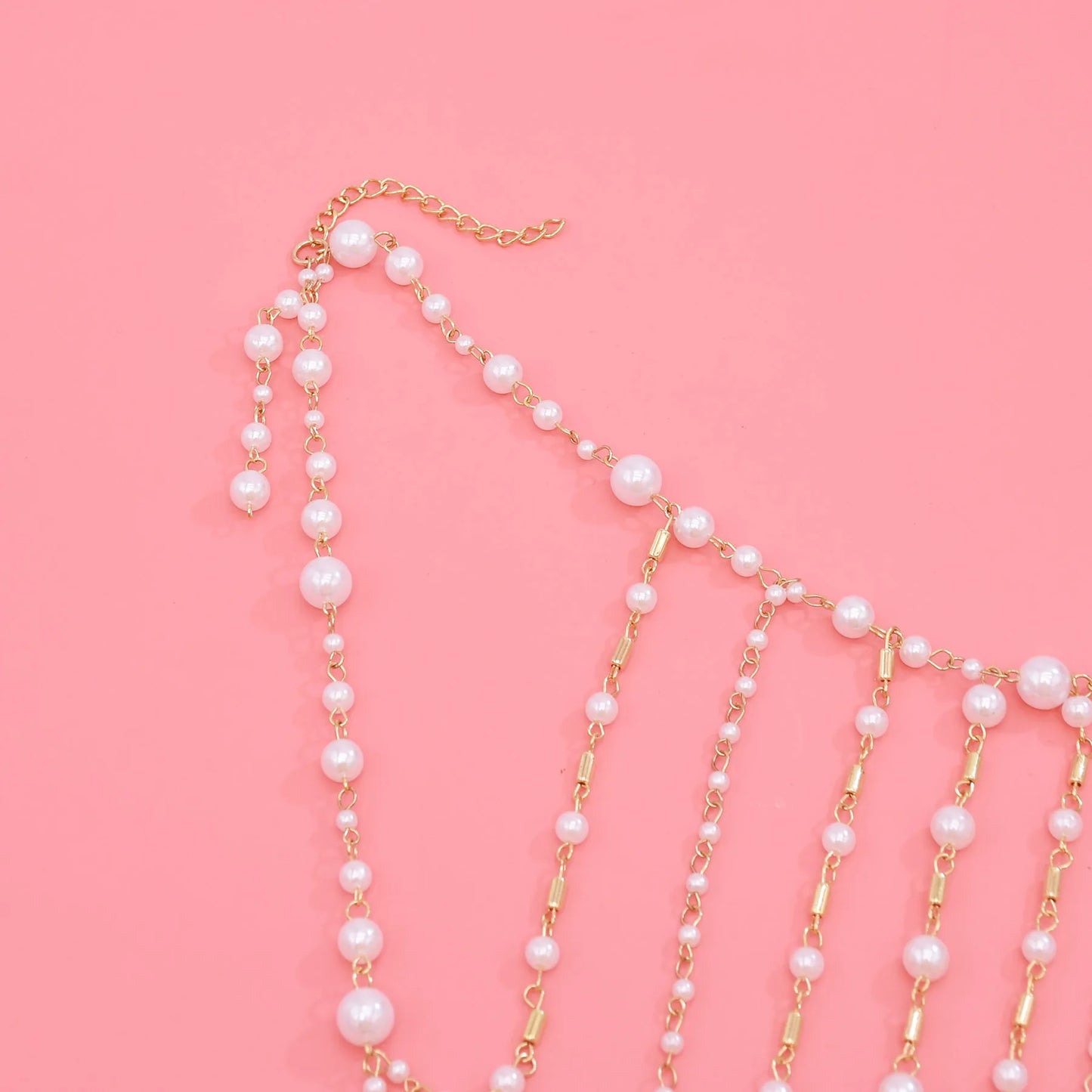 European and American Fashion Simple Collarbone Necklace For Women Multi Layer Chain Trendy Long Tassel Choker Jewelry Accessory