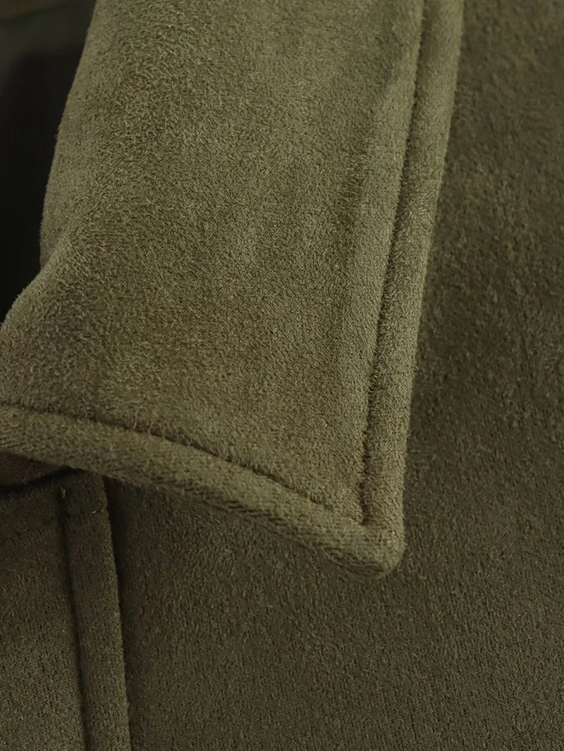 Women's Bomber Jackets Coats Fashion Turn-down Collar Long Sleeve Loose Coats Vintage Female Outerwear Chic Tops