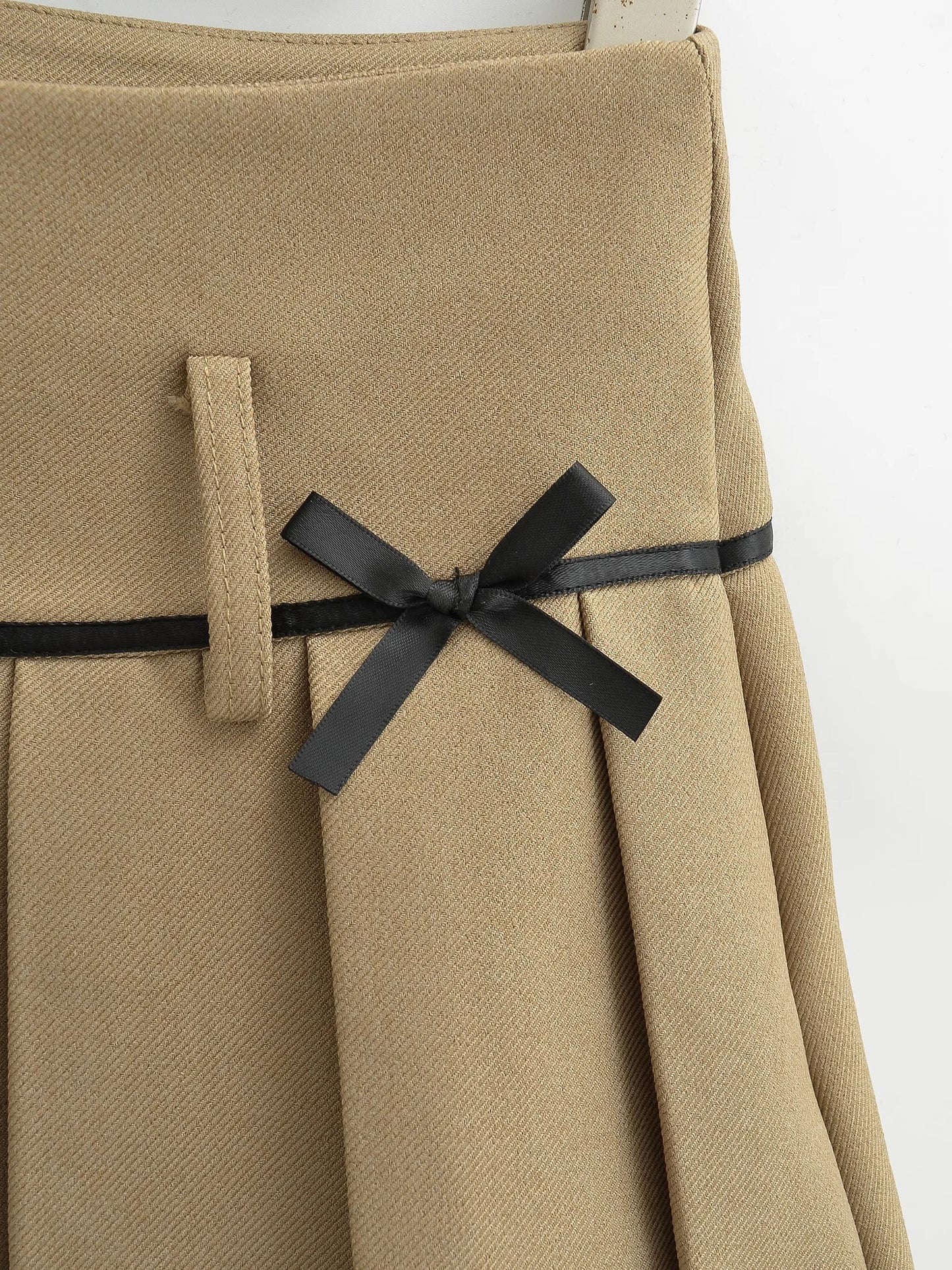 Tennis Skirt with Bowknot Low Rise Boxy Pleated Mini Skirt Summer Miniskirt Women Teen-girl Y2K 90s Balletcore Outfit