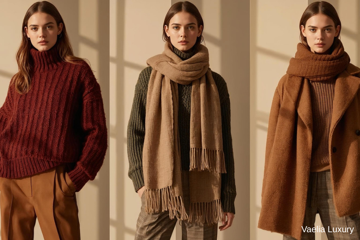 Vaelia Luxury outerwear video showcasing women’s coats, trench coats and jackets in a minimal quiet-luxury style